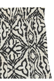 thumbnail: Ecru en zwarte dames VERO MODA straight high waist casual short van viscose
