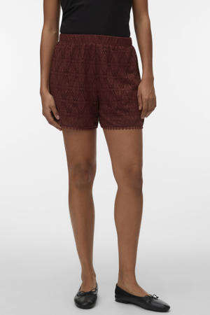 regular high waist casual short crochet