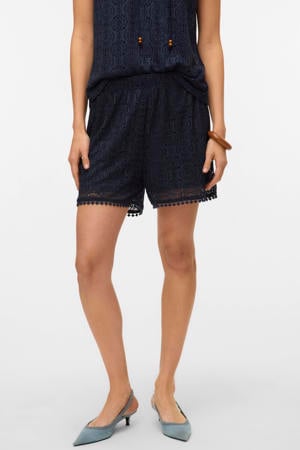 regular high waist casual short crochet