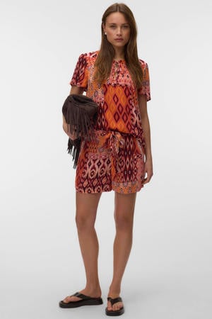 straight high waist casual short