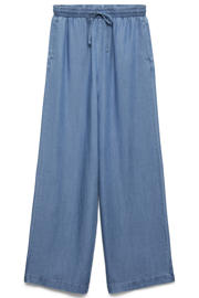 thumbnail: VERO MODA high waist casual broek medium blue denim