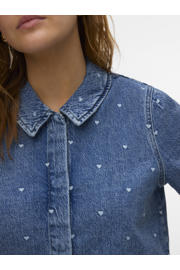 thumbnail: VERO MODA top met hartjes medium blue denim
