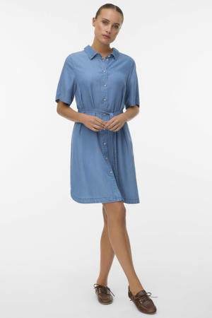 blousejurk medium blue denim