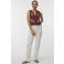 VERO MODA gilet donkerrood