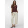 VERO MODA top crochet donkerrood