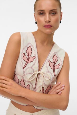 gilet ecru