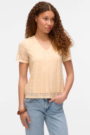 top crochet beige