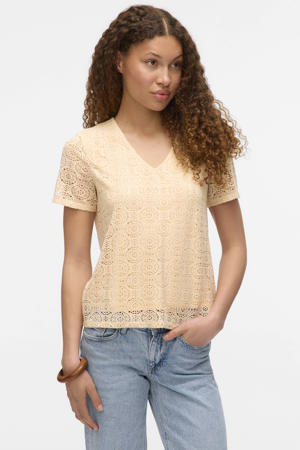 top crochet beige