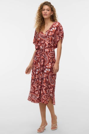 midi jurk met paisley print