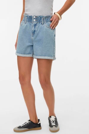 denim high waist casual short
