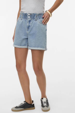 denim high waist casual short
