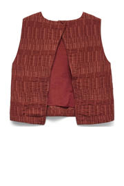 thumbnail: AWARE top met all over print - roodbruin