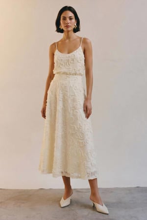 A-lijn rok beige