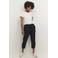 Kaffe relaxed regular waist capri zwart