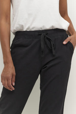 relaxed regular waist capri zwart