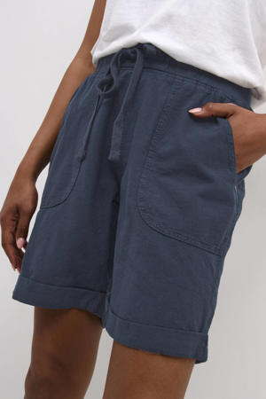 regular waist casual short blauw