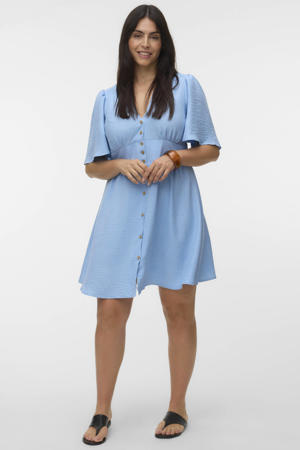 mini jurk Plus Size - lichtblauw
