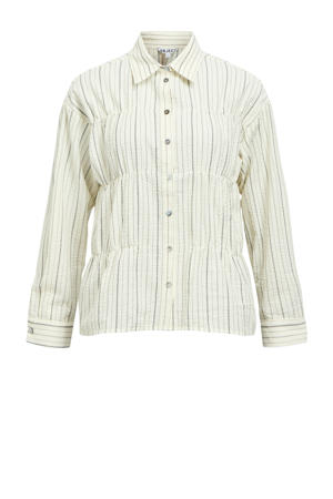 gestreepte blouse lichtgroen