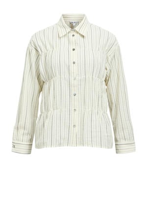 gestreepte blouse lichtgroen