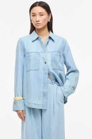 blouse light blue denim