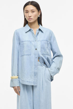 blouse light blue denim