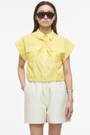 gestreepte blouse lichtgeel