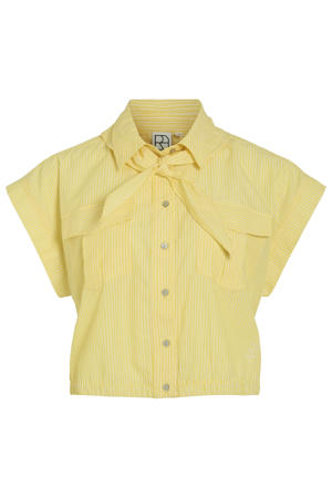 gestreepte blouse lichtgeel