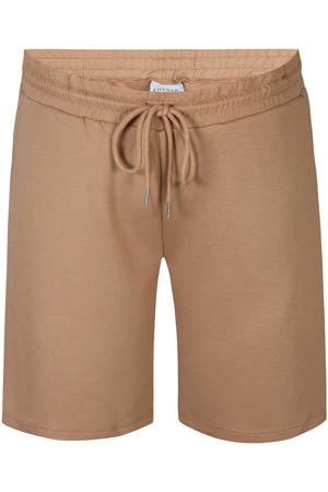 regular waist casual short camel
