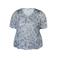 Zhenzi top met paisley print lichtblauw