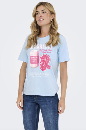 T-shirt - lichtblauw