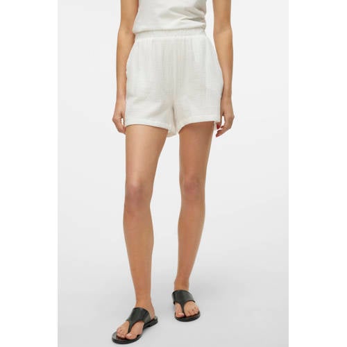 VERO MODA high waist casual short wit afbeelding