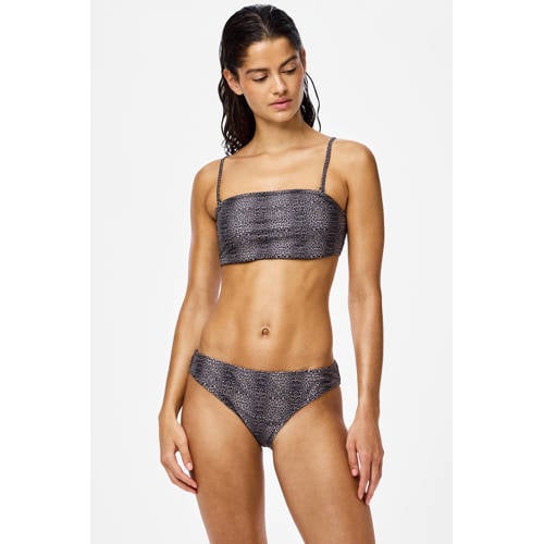 PIECES bikinibroekje PCBAOMI zwart/beige afbeelding