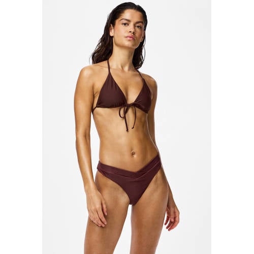 PIECES brazilian bikinibroekje PCBAOMI bruin afbeelding