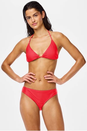 voorgevormde triangel bikinitop PCBAOMI koraalrood