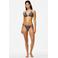 PIECES voorgevormde triangel bikinitop PCBAOMI zwart/beige