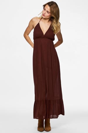 crinkle strandjurk PCKAYA bruin