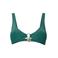 PIECES voorgevormde bikinitop PCLAOMI met lurex groen