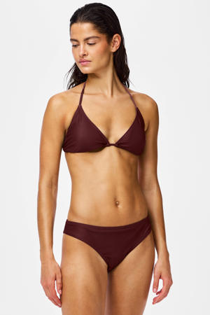 voorgevormde triangel bikinitop PCBAOMI bruin
