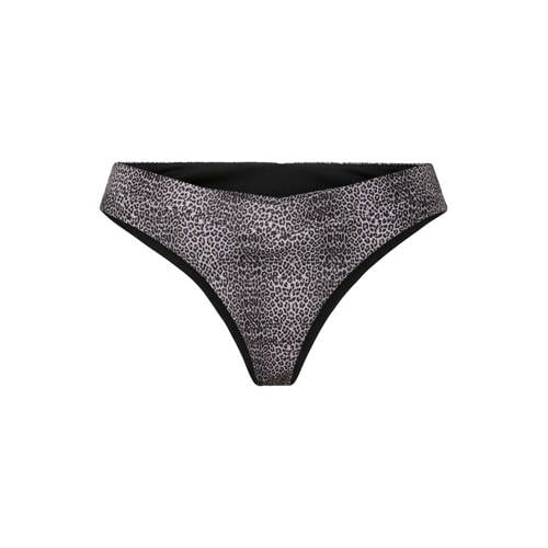 PIECES brazilian bikinibroekje PCBAOMI zwart/beige afbeelding