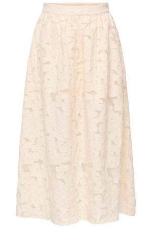 midi rok beige