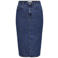 JDY midi rok dark blue denim