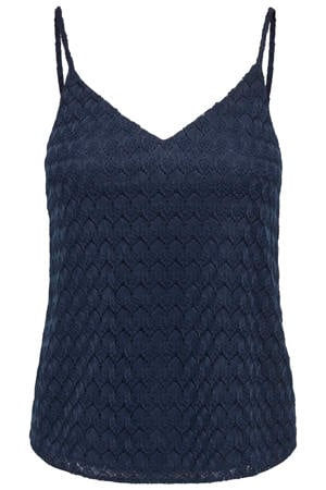 top ajour marineblauw