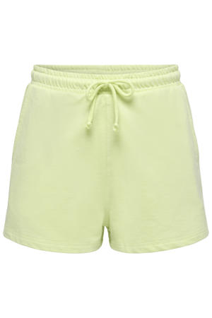 regular waist sweatshort limegroen