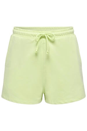regular waist sweatshort limegroen