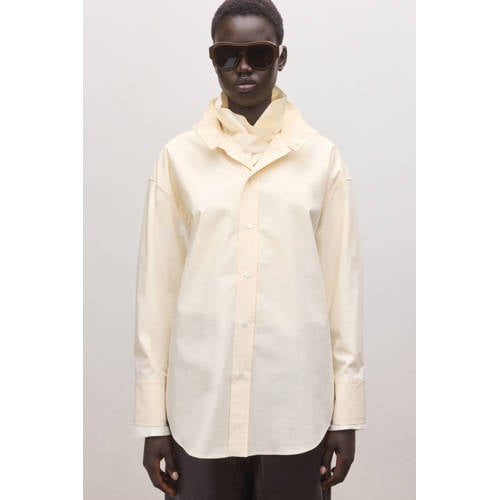 Mango blouse lichtgeel afbeelding