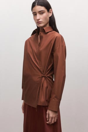 blouse roodbruin