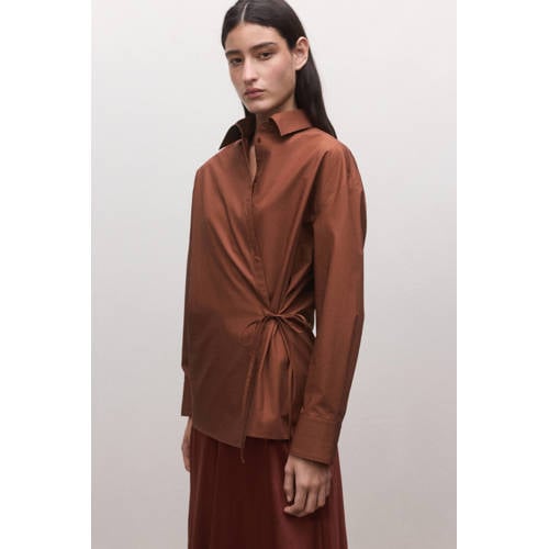 Mango top roodbruin afbeelding