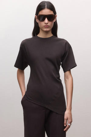 asymmetrische top donkerrood