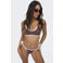ONLY voorgevormde crop bikini set bruin