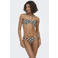 ONLY voorgevormde bandeau bikini set met print ecru/zwart